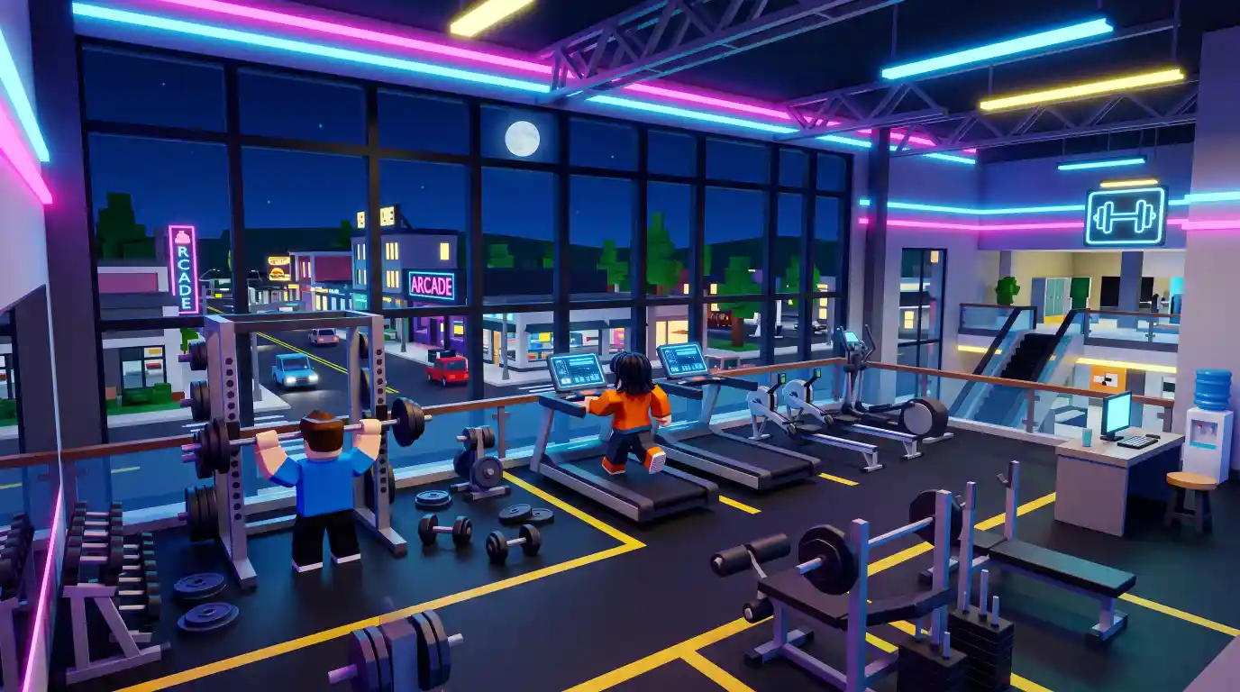 Rosie's Gym sportschool interieur Brookhaven mall - Buggstra easter egg locatie