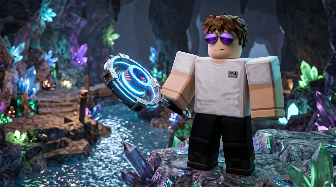 Magnetic Pan Prospecting - pan met ingebouwde magneet voor 25% size boost - Roblox