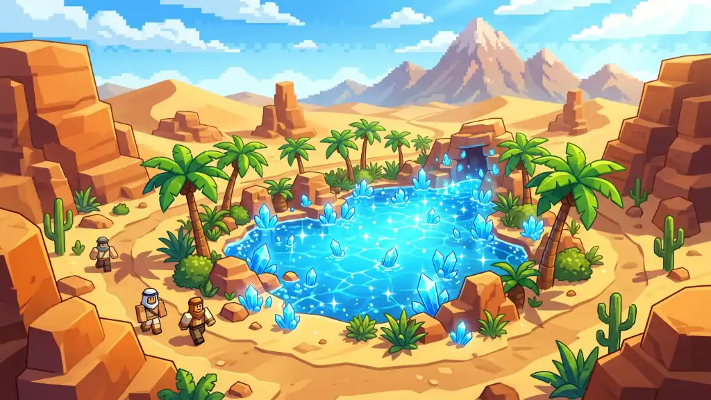 Azuralite Oasis quest in Roblox Prospecting