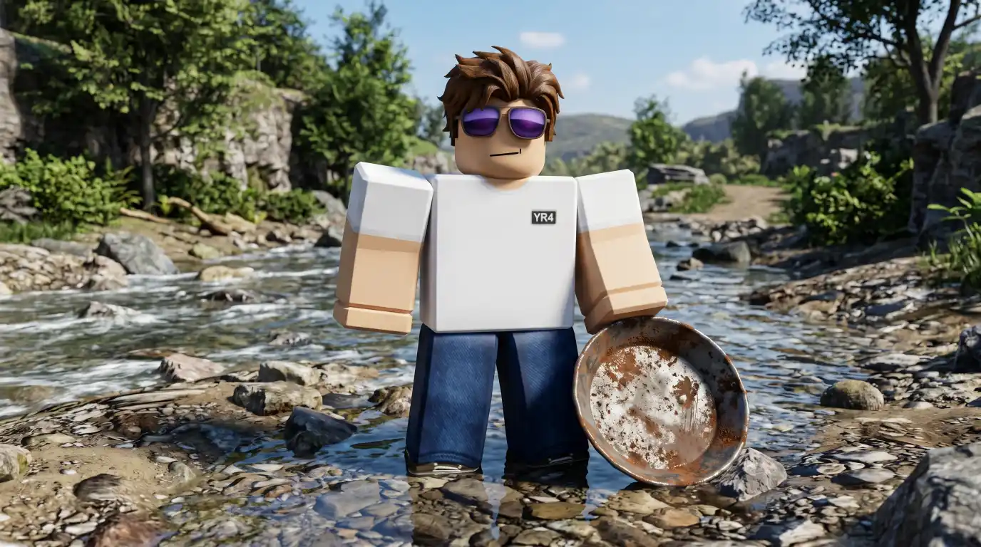 Rusty Pan Prospecting - roestig starter pannetje in Roblox Prospecting