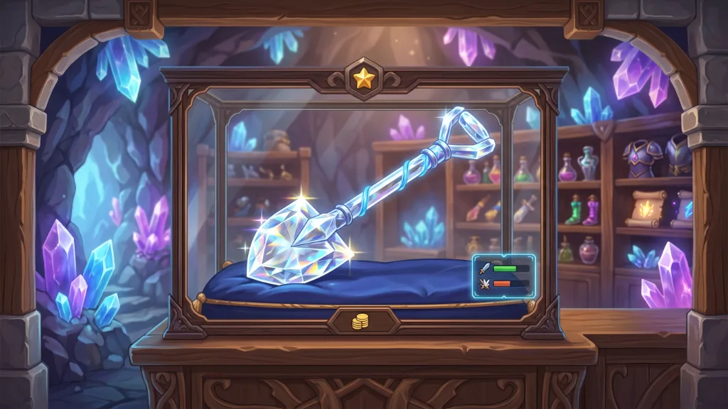 Diamond Shovel Prospecting getoond in de shop in Prospecting