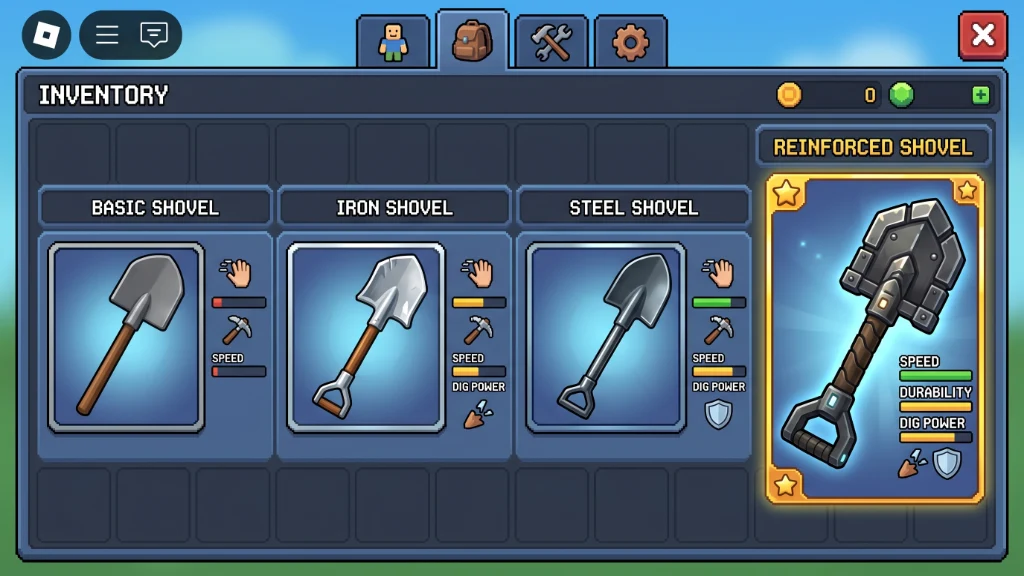 Reinforced Shovel Prospecting kopen bij de shopkeeper in Prospecting