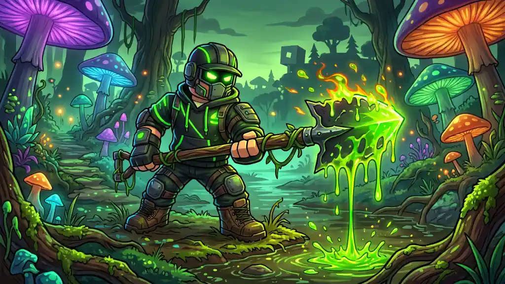 Venomspade Prospecting in actie in Roblox Prospecting