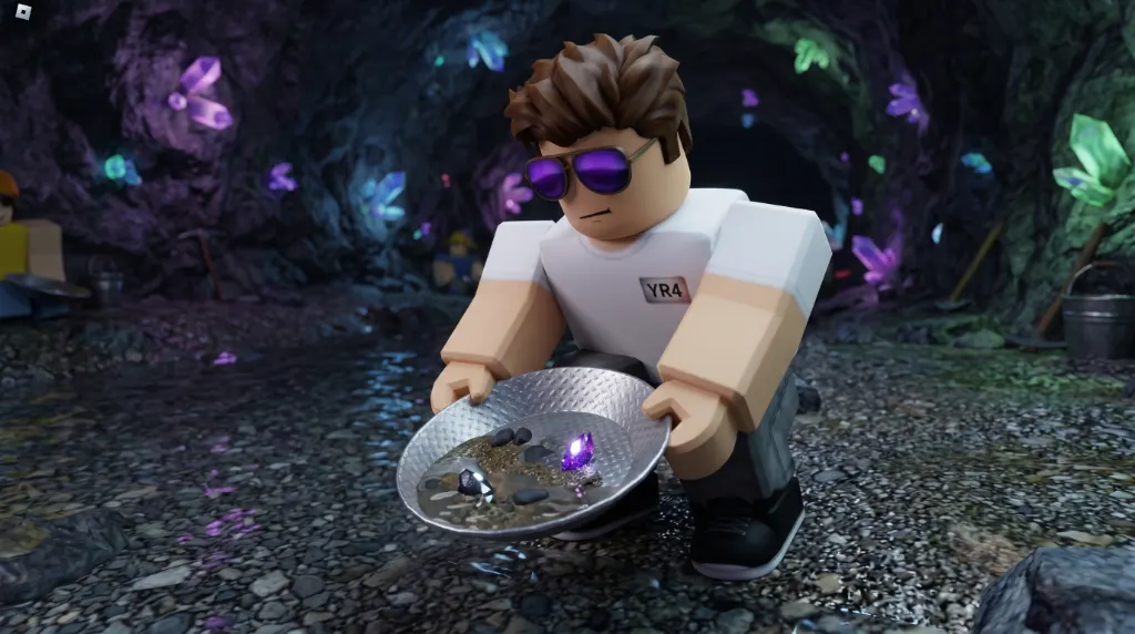 Silver Pan in actie - panning met Capacity 30 en Shake Speed 90% - Prospecting